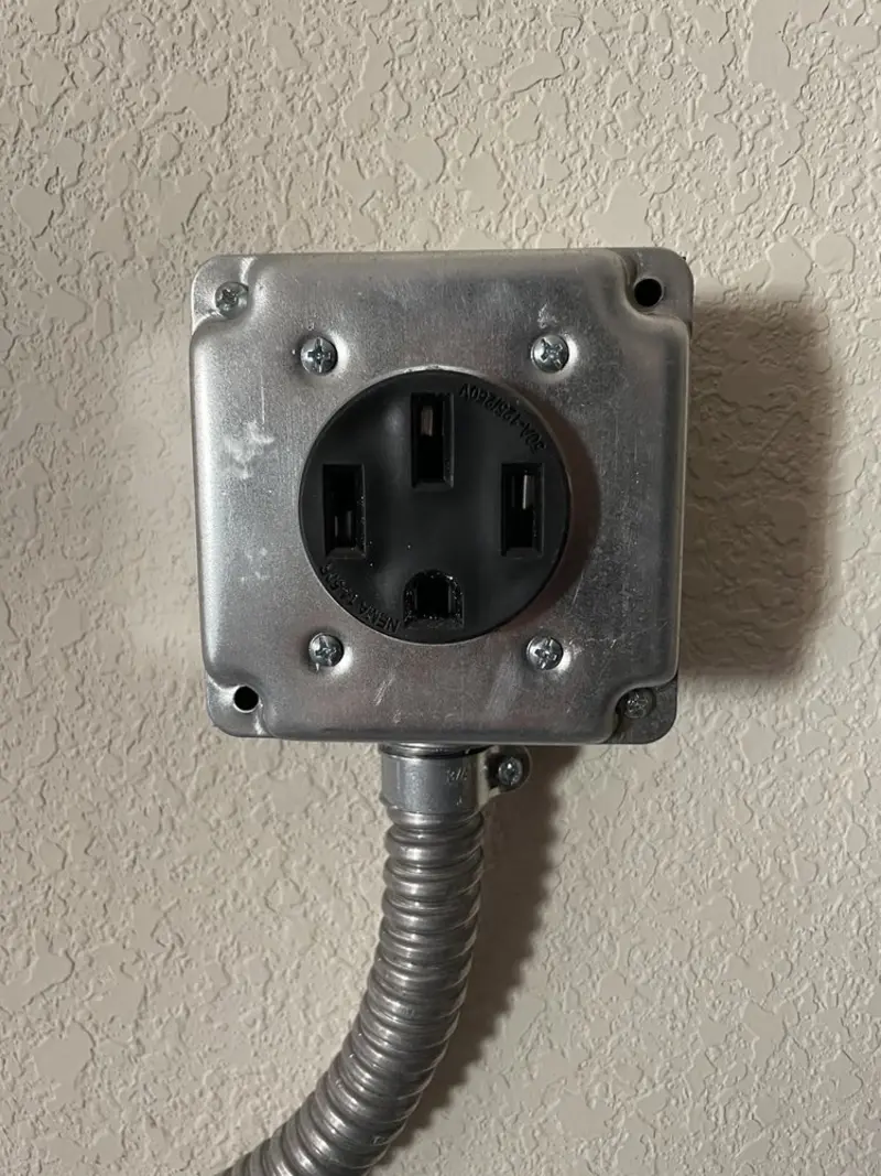 NEMA 14-50 outlet installed for Smart Home Electrical in Vero Lake Estates
